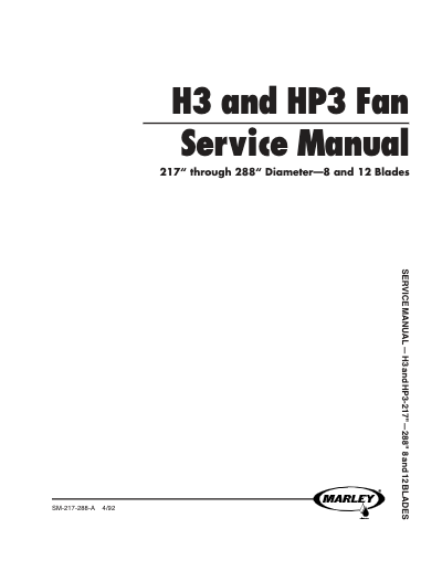 H3 and HP3 Fan Service Manual – Non Current