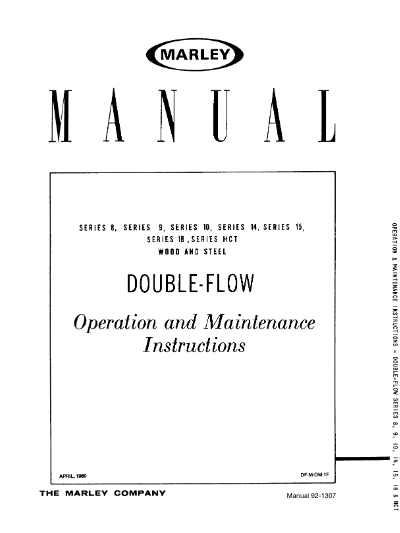 Marley HCT Wood and Steel Double-Flow User Manual – Non Current
