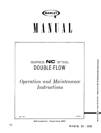 Marley Series 8600 NC User Manual – Non Current
