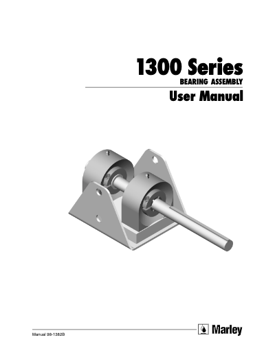 1300 Bearing Assembly User Manual – Non Current