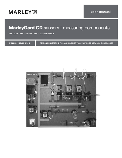 MarleyGard CD Sensor and Measuring Components IOM User Manual