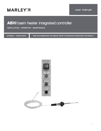 ABHi Basin Heater Integrated Controller User Manual