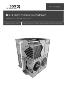 SGS IEC Evaporative Condenser User Manual