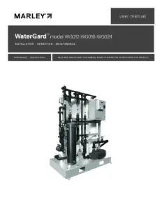 WaterGard IOM User Manual models WG012 through WG024