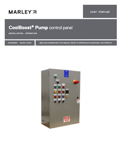 CoolBoost Pump Control User Manual