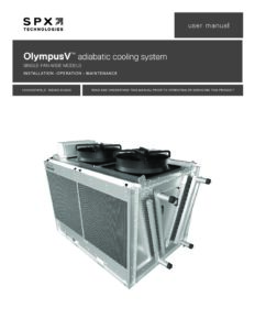 OlympusV<sup>®</sup> User Manual—Single Fan Wide Models