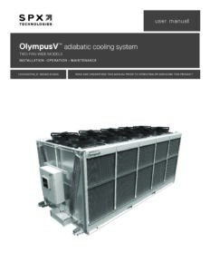 OlympusV<sup>®</sup> User Manual—Two Fan Wide Models