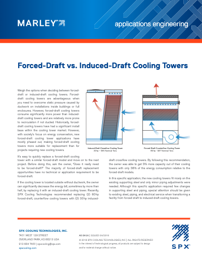 Induced-Draft vs. Forced-Draft Cooling Towers