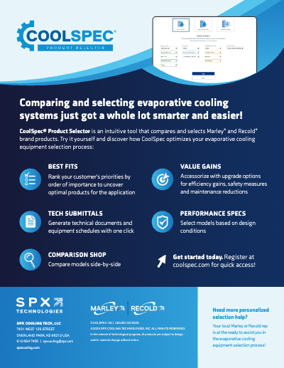 CoolSpec<sup>®</sup> Announcement Flyer