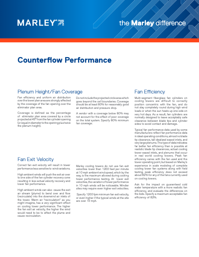The Marley Difference - Counterflow Performance