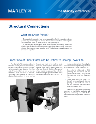 The Marley Difference - Structural Connections - Shear Plates