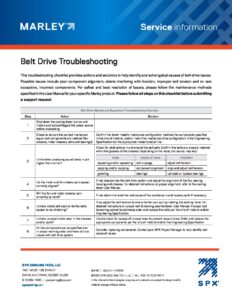 Belt Drive Troubleshooting Guide