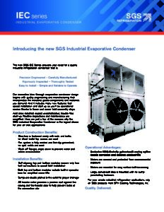 SGS IEC Series Evaporative Condenser