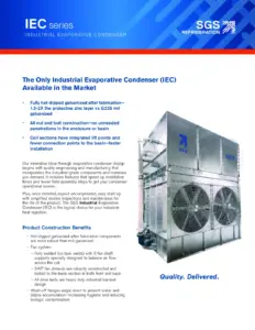 SGS IEC Series Evaporative Condenser