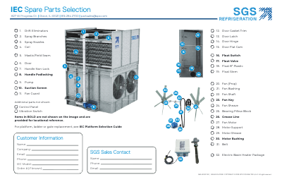 SGS IEC Spare Parts Selection Flyer