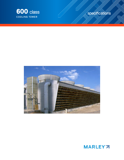 Class 600 Crossflow Cooling Tower Specifications