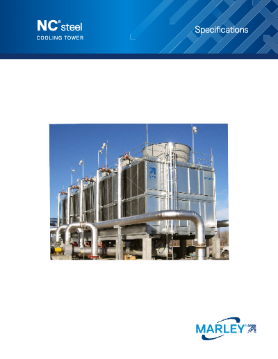 Marley NC Galvanized Steel Crossflow Cooling Tower Specifications