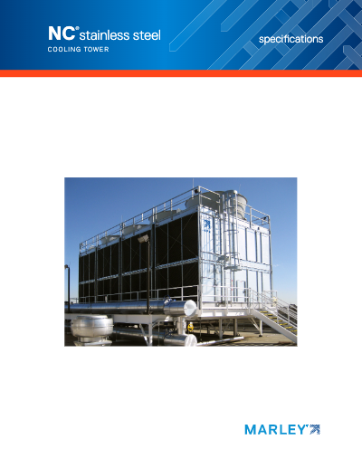 Marley NC Stainless Crossflow Cooling Tower Specifications