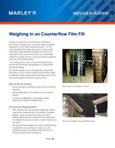 Weighing In On Counterflow Film Fill