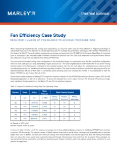 Fan Efficiency Case Study