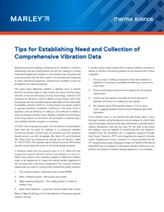 Tips for Establishing Need and Collection of Comprehensive Vibration Data