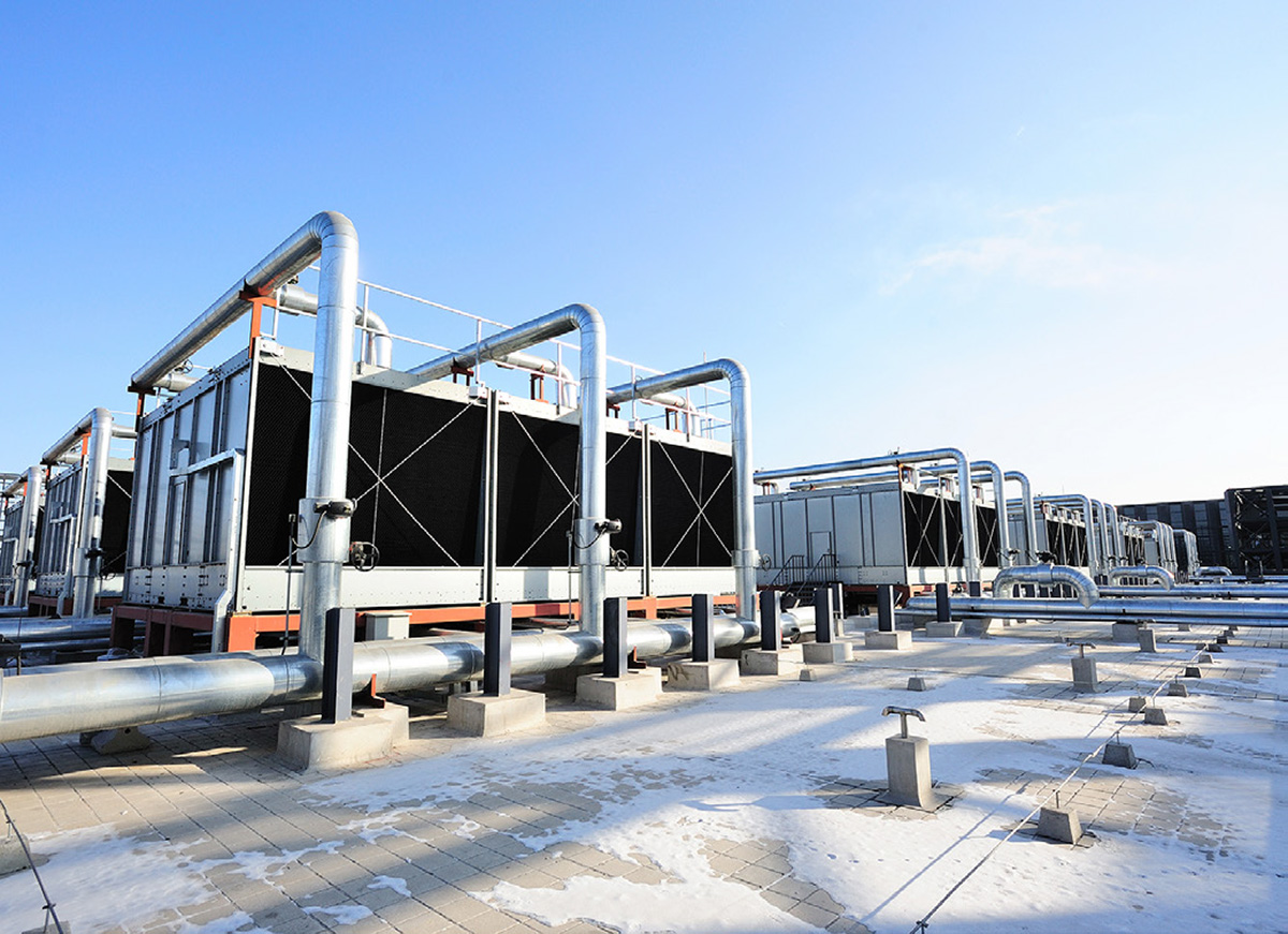 Data center cooling towers