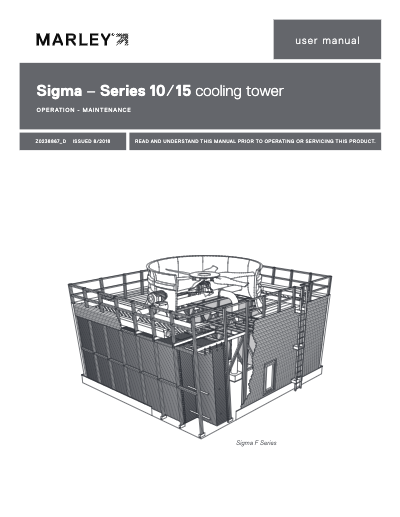 Marley Sigma - Series 10/15 - Cooling Towers User Manual