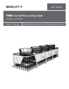 Class F400 Cooling Tower User Manual