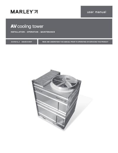 Marley AV Series Cooling Tower User Manual - Non Current