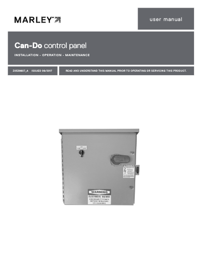 Marley Can-Do Control Panel User Manual