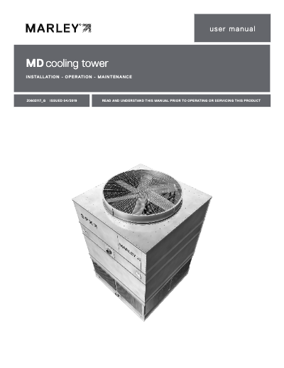 Marley MD Cooling Tower User Manual