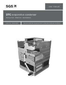 SGS DTC Evaporative Condenser IOM User Manual