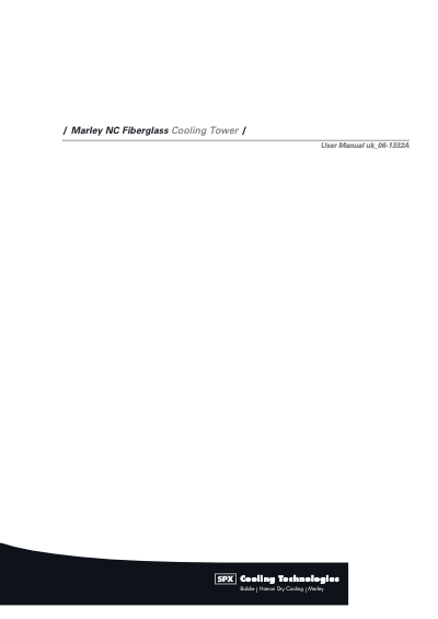 Marley NC Fiberglass User Manual - Non Current